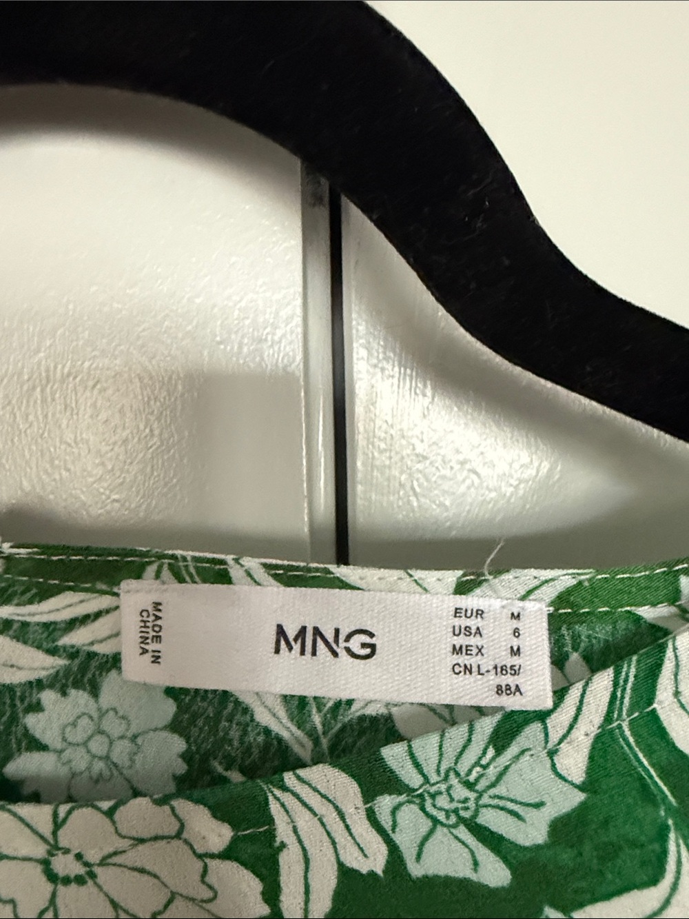 Mango Green and White Floral Midi Dress - Picture 2 of 5